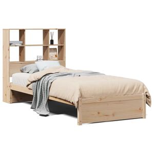 vidaXL Letto Libreria senza Materasso 90x200 cm Legno Massello Pino