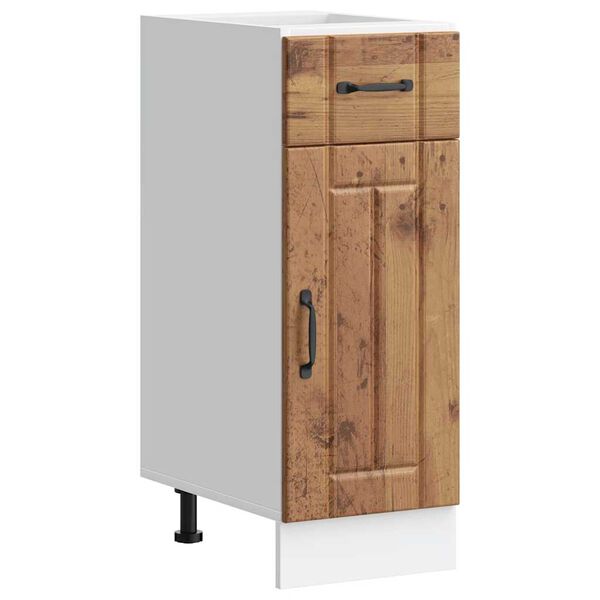 vidaXL Base da Cucina Lucca Legno Antico in Legno Multistrato