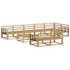 vidaXL Set di divani da esterno 9 pz Bianco Legno di Acacia Massello