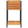 vidaXL Fioriera con Ripiano 45x45x80 cm in Legno Acacia e Acciaio