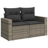 vidaXL Set Divano da Giardino 8 pz con Cuscini Grigio in Polyrattan