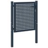 vidaXL Cancello per recinzione antracite 102x75 cm in acciaio