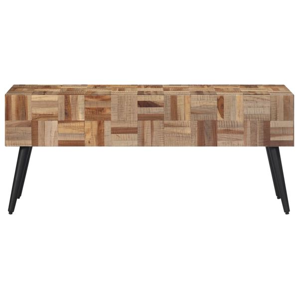 vidaXL Panca 110x35x45 cm in Teak Massello di Recupero