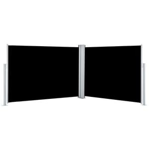 vidaXL Tenda da Sole Laterale Retrattile Nera 100x1000 cm