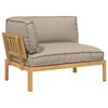 vidaXL Set di divani Talpa 133 x 92 x 69 cm Legno di Acacia Massello