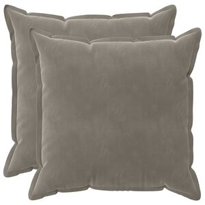 vidaXL Cuscino con cuscino HOUTEN 2 pz Grigio Chiaro Velluto