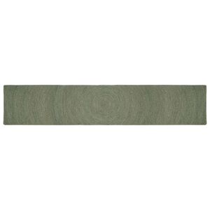 vidaXL Tappeti per area Verde Oliva 60 x 400 cm Juta