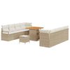 vidaXL Set Divano da Giardino Beige e Crema 80 x 80 x 71 cm