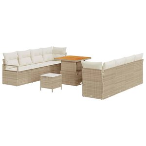 vidaXL Set Divano da Giardino Beige e Crema 80 x 80 x 71 cm