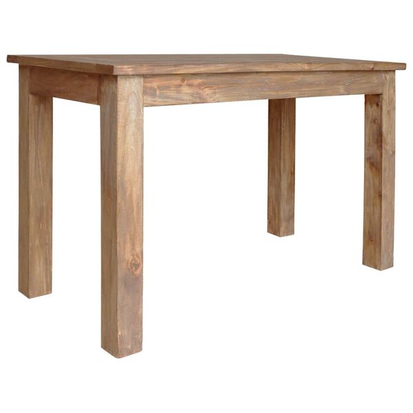vidaXL Tavolo da Pranzo in Legno Massello di Mogano 120x60x77 cm