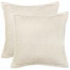 vidaXL Federa 2 pcs HOUTEN Crema 35 x 35 cm Boucl&eacute;