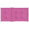 vidaXL Cuscini per Sedia con Schienale Basso 2 pz Rosa in Tessuto