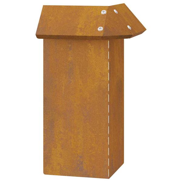 vidaXL Recinto per lumache Ruggine 13,5 x 13,5 x 25 cm