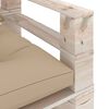 vidaXL Set Divani da Giardino Pallet 5 pz con Cuscini in Legno di Pino