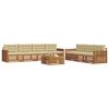 vidaXL Set di divani da esterno con cuscino 8 pcs Naturale e Beige