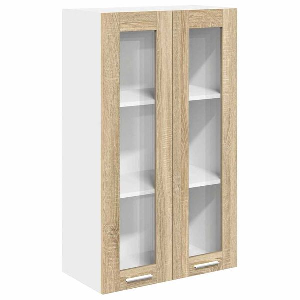 vidaXL Armadio pensile con porta Rovere Sonoma 60 x 31 x 100 cm