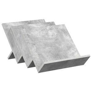 vidaXL Scaffale per riviste Grigio Concret&egrave; 53 x 40 x 28,5 cm