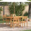 vidaXL Set da Pranzo per Giardino 5 pcs Naturale