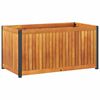 vidaXL Fioriera da Giardino 85x45x44 cm in Legno Acacia e Acciaio