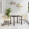 vidaXL Set da Pranzo per Giardino 3 pcs Marrone polyrattan