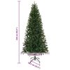 vidaXL Albero di Natale artificiale Verde 240 cm PVC, PE e acciaio