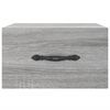 vidaXL Comodini a Muro 2 pz Grigio Sonoma 35x35x20 cm