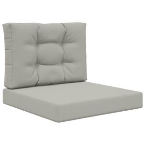 vidaXL Cuscino per divano da esterno Poliestere Grigio 60 x 60 cm