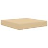 vidaXL Cuscino per divano da esterno Beige 60 x 60 x 8 cm Poliestere