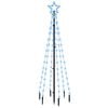 vidaXL Albero di Natale con Puntale Blu 108 LED 180 cm