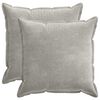 vidaXL Federa 2 pz HOUTEN Grigio Chiaro 70 x 70 cm Tessuto Chenille