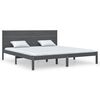 vidaXL Giroletto Grigio in Legno Massello di Pino 200x200 cm