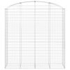 vidaXL Cesto Gabbione ad Arco 200x50x200/220 cm Ferro Zincato