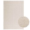 vidaXL Tappeto ZIZUR Crema 120x170 cm Aspetto Iuta Interni ed Esterni