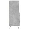 vidaXL Credenza Grigio Cemento 34,5x34x90 cm in Legno Multistrato