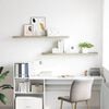 vidaXL Scaffali a Parete 2 pz Rovere 120x23,5x3,8 cm in MDF