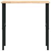 vidaXL Banco da Lavoro 100x60x(71,5-98) cm Legno Massello Rovere