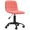 vidaXL Sedie da Pranzo Girevoli 2 pz Rosa in Velluto
