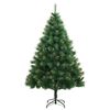 vidaXL Albero di Natale Artificiale Incernierato con Base 150 cm