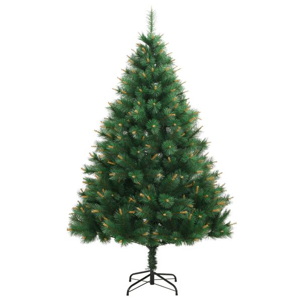 vidaXL Albero di Natale Artificiale Incernierato con Base 150 cm