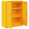 vidaXL Armadio Giallo senape 80 x 40 x 105 cm Acciaio
