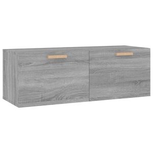 vidaXL Mobile Pensile Grigio Sonoma 100x36,5x35 cm Legno Multistrato