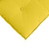 vidaXL Cuscino per Schiena Giallo Chiaro 180 x 19 x 50 cm Tessuto