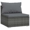 vidaXL Set Divani da Giardino con Cuscini 6 pz in Polyrattan Grigio