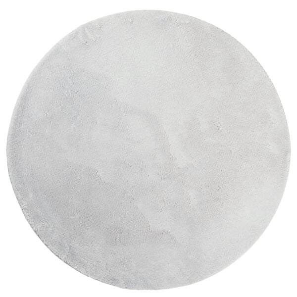 vidaXL Tappeto a Pelo Corto HUARTE Morbido e Lavabile Grigio &Oslash; 200 cm