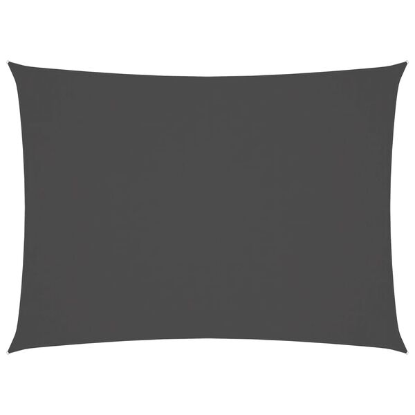 vidaXL Parasole a Vela Oxford Rettangolare 2x3,5 m Antracite