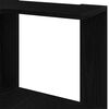 vidaXL Libreria Angolare Rovere nero 50 x 50 x 102 cm