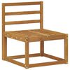 vidaXL Set di divani da esterno 6 pcs Naturale Legno multistrato