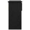 vidaXL Tavolo Consolle con Cassetti Nero 85,5x38,5x74,5 cm