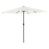 vidaXL Ombrellone Giardino con Palo in Acciaio Bianco 248x248x248 cm