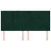 vidaXL Testiera Verde Scuro 180x5x118/128 cm Velluto